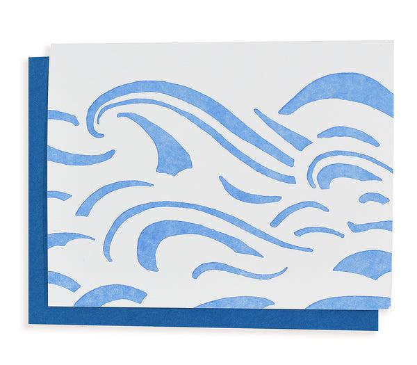 Blue Waves All Occasion Greeting Card